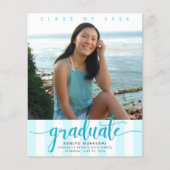 バジェット フォト ターコイズ スクリプト 卒業 披露 (正面)