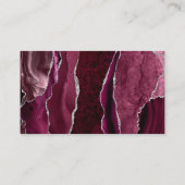 バジェット・ブルゴーニュ・シルバー・アゲテ海軍結婚のウェブサイト エンクロージャーカード (裏面)