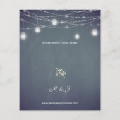 バジェット・ベビーの息吹のBGチャルクボード・ストリング・ライト チラシ (裏面)