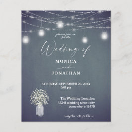 バジェット・ベビーの息吹のBGチャルクボード・ストリング・ライト チラシ