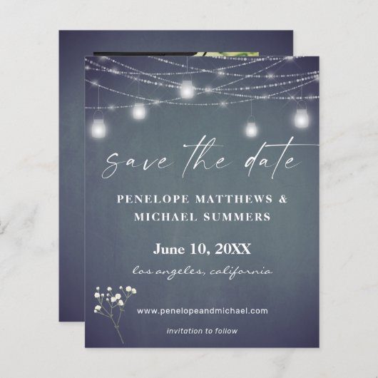 バジェット・ベビーの息BGチャックボード写真救日 (正面/裏面)