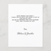 バジェット・ペット結婚・フォトドッグサンキューカード (裏面)