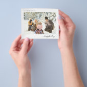 バジェット・ホリデー・モダンフォミニマルト2021クリスマス・カード チラシ (手)