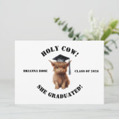 バジェット・ホーリー・カウズ！ホームスクール卒業招待状 招待状 (スタンド正面)