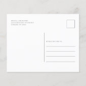 バジェット ボタニカル パープル フローラル ジオメトリック ウェディング (裏面)