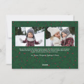 バジェット・メリークリスマス書道シンプル3写真 シーズンカード (裏面)