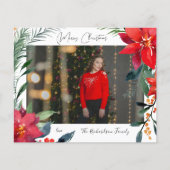 バジェット・メリークリスマス・ポインセチア写真 チラシ (正面)