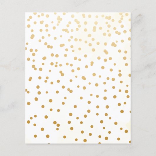 バジェット、ユニコーンウォーター花模様ガール招待状 (裏面)