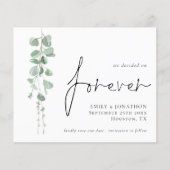 バジェット・ユーカリは永久に日付を保存することに決めた (正面)