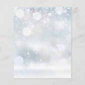 バジェット ライラック フラワー ウィンター ウェディング 招待状 (裏面)