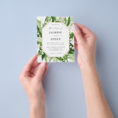 バジェット・リリー・オブ・ザ・バレーホワイトフローラ結婚ズ チラシ (手)