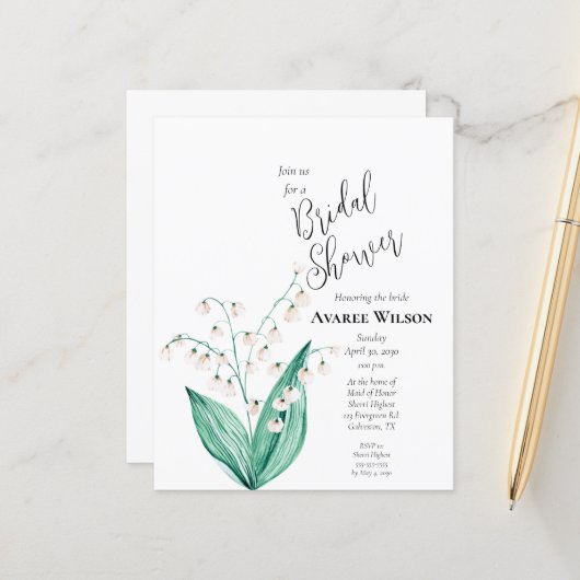 バジェット・リリー・オブ・ザ・バレー (正面/裏面インサイチュ)