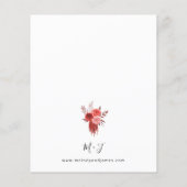 バジェット・レッド・フローラ結婚ズ (裏面)