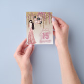 バジェット ローズゴールド グリッター キンセアニエラ ブラネット      チラシ (手)