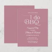 バジェット I DO BBQ エンゲージメントパーティー招待状 (正面/裏面)