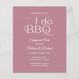 バジェット I DO BBQ エンゲージメントパーティー招待状