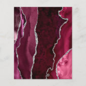 バジェットAgate Burgundy Silver Navy日付を保存 (裏面)