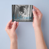 バジェットB&Wブルームルフォト誕生アナウンスフライヤー チラシ (手)