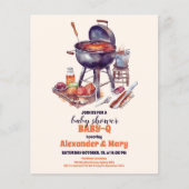 バジェットBBQカップル素朴ベビーシャワーBabyQ (正面)