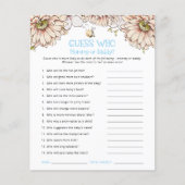 バジェットBee推測だれお母さんパパブルーベビーシャワーゲーム (正面)