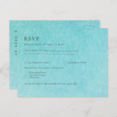 バジェットBLIZZARDブルーウォータービーチ結婚式 ポストカード (正面/裏面)