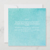 バジェットBLIZZARDブルーウォータービーチ結婚式 招待状 (裏面)