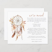 バジェットBohoウォーターカラードリームキャッチャー新住所 (正面/裏面)