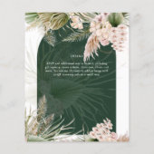 バジェットBOHOエメラルドグリーンパンパスグラス結婚ズ (裏面)