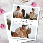 バジェットBohoスクリプト結婚のコラージュありがとうフライヤー チラシ<br><div class="desc">予算、エレガントBohoのモダン結婚写真のコラージュ"低い予算をパーソナライズされたCDBのスクリプト感謝していを低予算のフライヤー。結婚スタイリッシュ感謝していのテンプレート前面に3枚、背面に1枚。***ご注意！***予算紙/チラシは紙薄。***厚い紙の紙をアップグレード***白に黒い色のスワッシュを持つ手書きスクリプトフォントに感謝してい渦巻形のの「文字」を搭載。簡単をコスト化あなたの名前を追加し感謝していてメッセージをメッセージ。ノートもしを手書きしたい場合は、サンプル文字を削除して宇宙を増やす。</div>