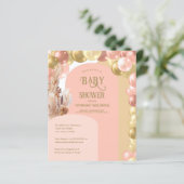 バジェットbohoバルーンアーチパンパスベイビーシャワー (スタンド正面)