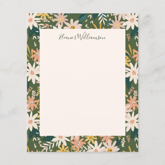 バジェットBohoフローラグリーンベイビーシャワーありがとう (正面)