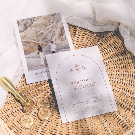 バジェットBohoミニマルフローラアーチフォト結婚ズ