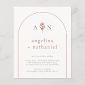 バジェットBohoミニマルフローラアーチフォト結婚ズ (正面)