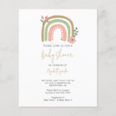 バジェットBohoレインボーベビーシャワーフラワーアース (正面)