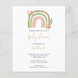 バジェットBohoレインボーベビーシャワーフラワーアース