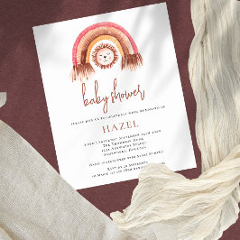 バジェットBohoレインボーライオンガールボーイベビーシャワー