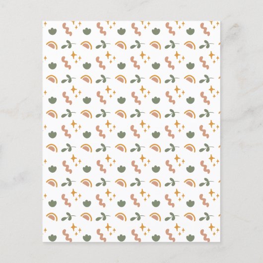 バジェットBoho恐竜お洒落オ赤ちゃんシャワー (裏面)