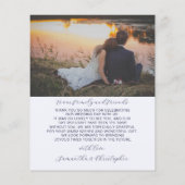 バジェットBoho感謝してい Wildflowers & Photo (裏面)