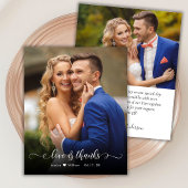 バジェットBoho書道2結婚写真ありがとう