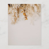 バジェットBoho秋花の結婚式の日付を保存 (裏面)