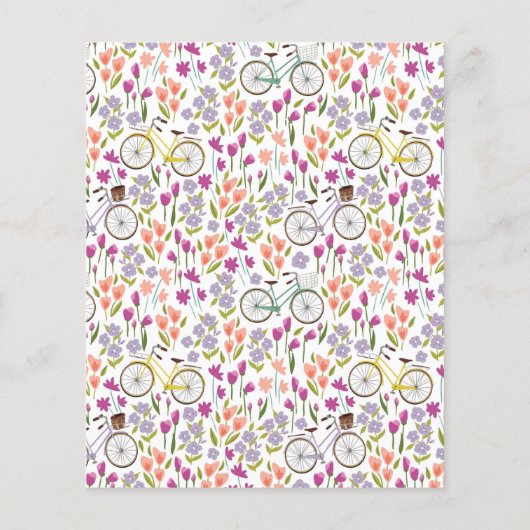 バジェットBoho自転車フローラスクリプトカップルシャワー (裏面)