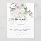バジェットBoho花模様葉写真結婚の感謝 (正面)