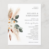 バジェットBoho銅とフローラスモール結婚ズの式典 チラシ (正面)