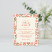 バジェットBoho 70sフラワーズピンクグリーンブライダルシャワー (スタンド正面)