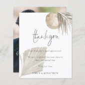 バジェットBoho Pampas写真結婚はThank You (正面/裏面)