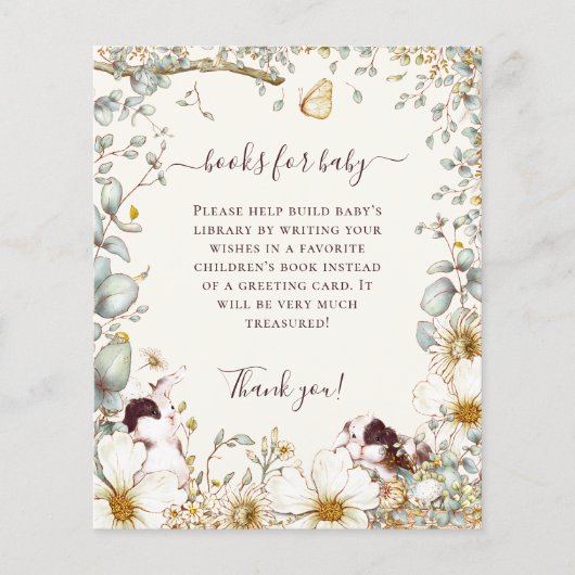 バジェットBunnies女の子の男の子の本の赤ちゃんシャワー (正面)