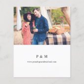 バジェットBurgundy & Pinkフローラ日付写真を保存 (裏面)