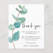 バジェットEucalyptus写真結婚のサンキュー (正面)