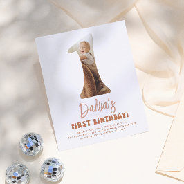 バジェットGroovy Oneデイジー写真1st誕生日パーティー