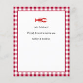 バジェットIド婚約クロウフィッシュパーティの招待状 チラシ (裏面)